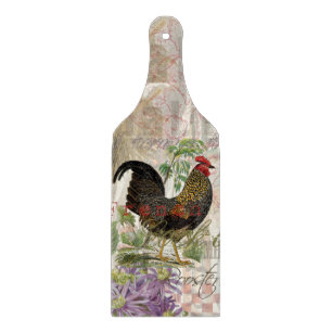 Planche À Découper Rooster vintage Français Collage Ferme Animaux dom
