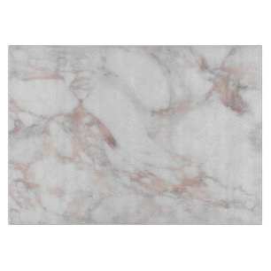Planche À Découper Rose élégant  or Modèle Marbre blanc tendance