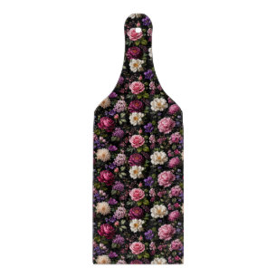 Planche À Découper Rose en velours noir