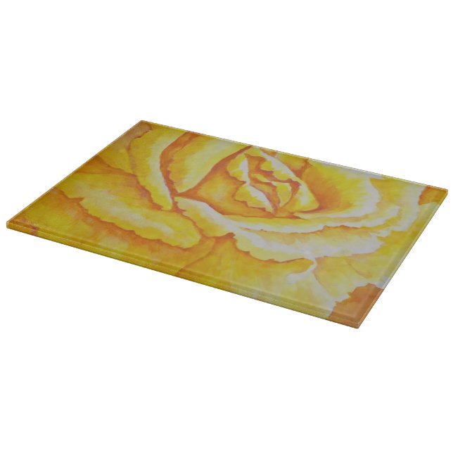 Planche À Découper Rose jaune (Coin)