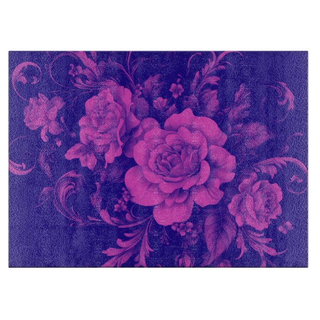 Planche À Découper Rose rose sans couleur (Devant)