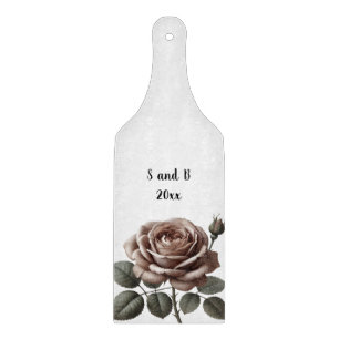 Planche À Découper Rose vintage personnalisé