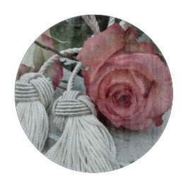 PLANCHE À DÉCOUPER ROSES ET TASSEURS TOUR CUTTING BOARD