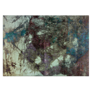 Planche À Découper Rouge bleu gris gris abstrait grunge graphique