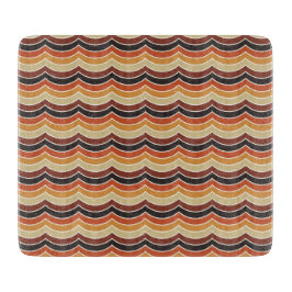 PLANCHE À DÉCOUPER ROUGE NOIR ORANGE BROWN WAVES DE TOMBÉE