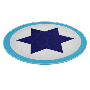 Planche À Découper Roundel étoile bleue de l'armée israélienne