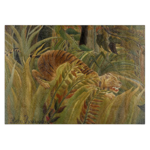 Planche À Découper Rousseau Jungle Tropical Tiger Art