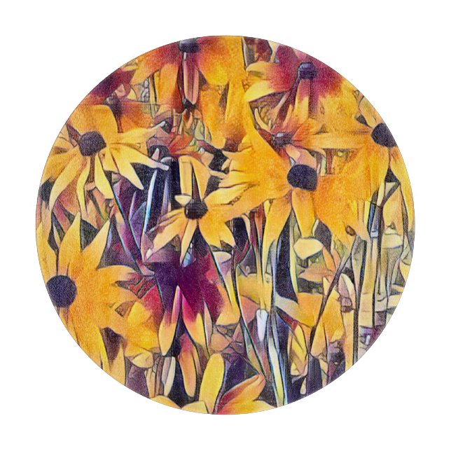 PLANCHE À DÉCOUPER RUDBECKIAS (Devant)