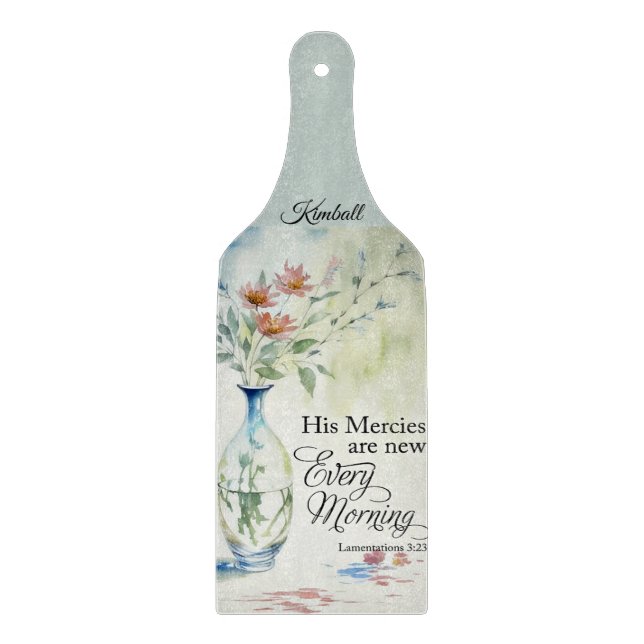 Planche À Découper Sa miséricorde est nouvelle chaque matin (Devant)