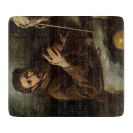 Planche À Découper Saint François dans la prière (foi chrétienne)