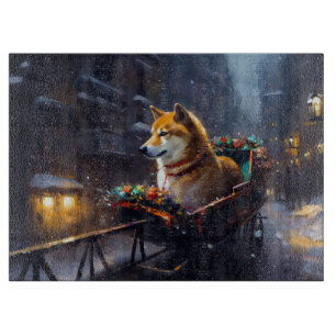 Planche À Découper Saison de Noël de Shiba Inu