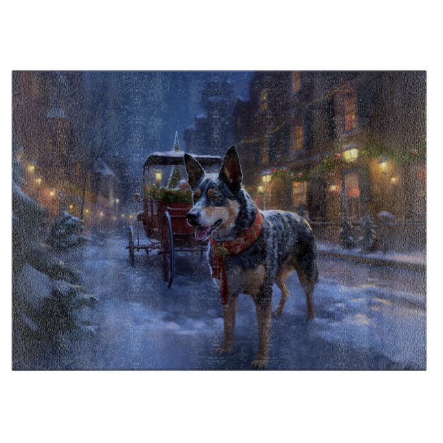 Planche À Découper Saison de Noël des bovins australiens (Devant)