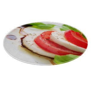 Planche À Découper Salade de Caprese. Tranches de tomate et de