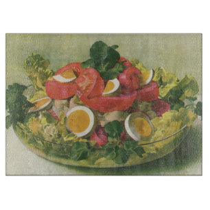 Planche À Découper Salade de mesclun vert mélangé biologique de nourr