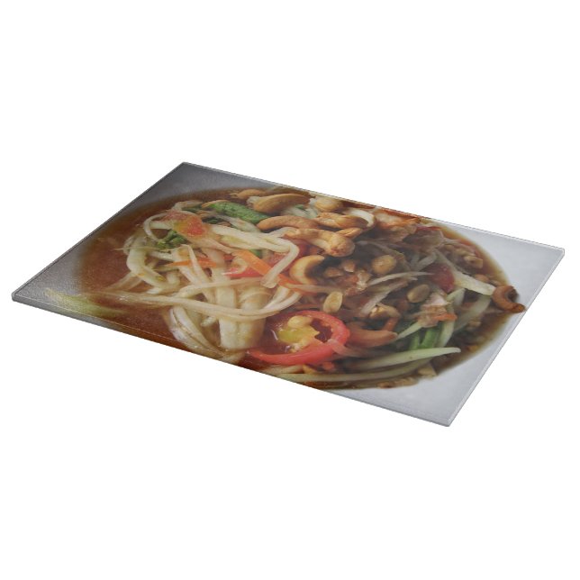Planche À Découper Salade de Papaya épicée Ayutthaya [Som Tam] avec C (Coin)