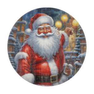 Planche À Découper Santa Clause Joyeux Noël Bonne année