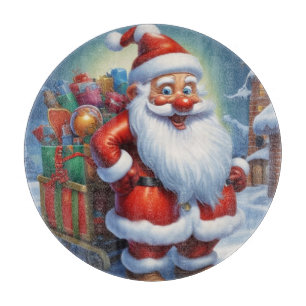 Planche À Découper Santa Clause Joyeux Noël Bonne année