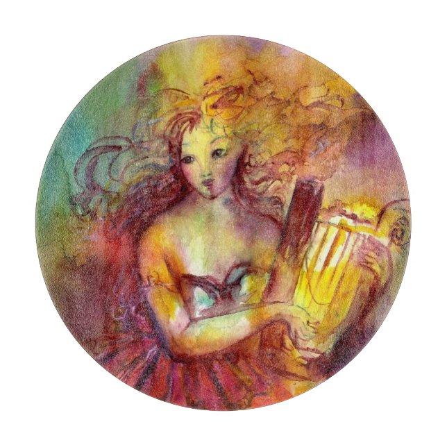 PLANCHE À DÉCOUPER SAPPHO, DANSE, MUSIQUE ET POÉSIE (Devant)