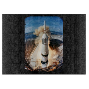 Planche À Découper Saturn V lancement de fusée 1969 Apollo Spacecraft