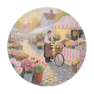 Planche À Découper Scène de rue Fleur Solaire