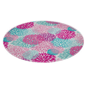 Planche À Découper Schéma floral lumineux 2