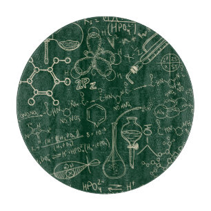Planche À Découper Science, chimie, motif de laboratoire vintage