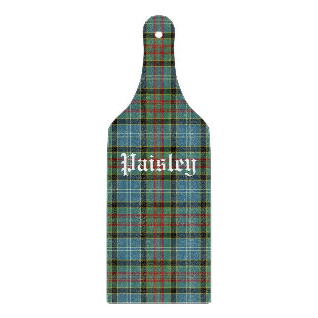 Planche À Découper Scotland Paisley District Tartan Personnalisé (Devant)