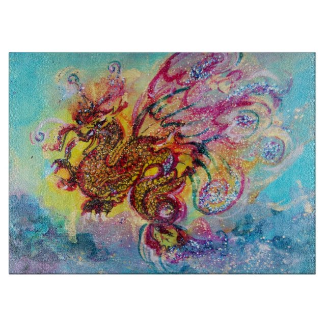 Planche À Découper SEA DRAGON Aqua Imaginaire bleu rose (Devant)