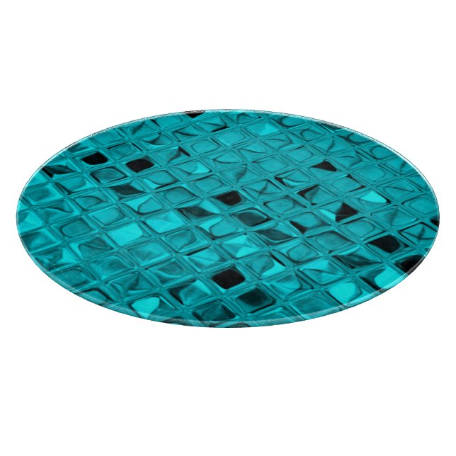 Planche À Découper Serpentine turquoise métallique brillante de (Coin)