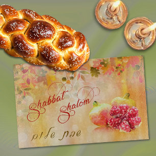Planche À Découper Shabbat d'automne Shalom Hébreu Challah Comité de 