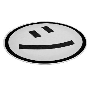 Planche À Découper ㋛ Shi Kana Katakana Smiling Emoji / Emoticon