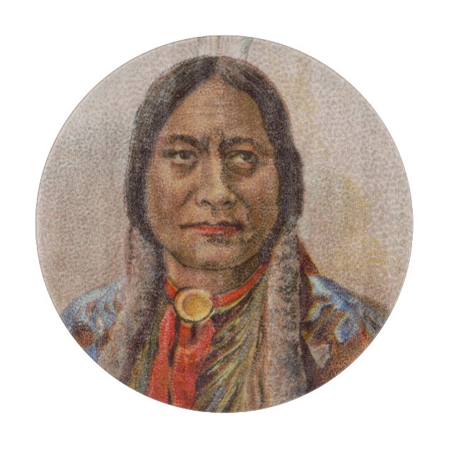 Planche À Découper Signaux de fumée : Lakota Indian Chief Sitting Bul (Devant)