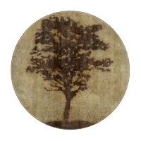 Silhouette d'arbre sur Arrière - plan de bronze