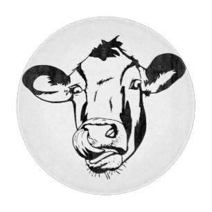 Planche À Découper Silhouette de vache à lick