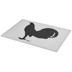 Planche À Découper Silhouette du coq Gamecock