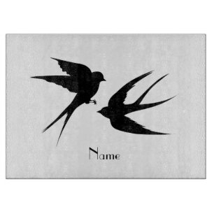 Planche À Découper Silhouettes d'oiseaux hirondelles Thunder_Cove