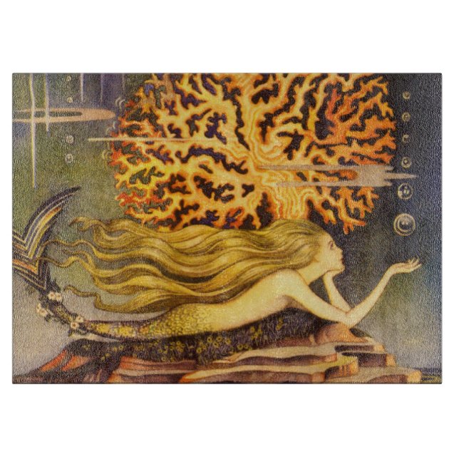 Planche À Découper Sirène vintage (Devant)