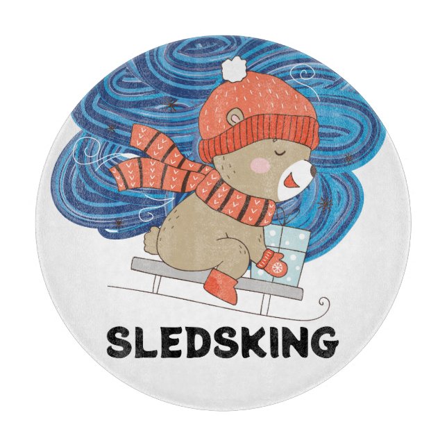Planche À Découper Sledsing Personnalisable (Devant)