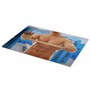 Planche À Découper SlipperyJoe homme musclé abs vestiaire pièce carre