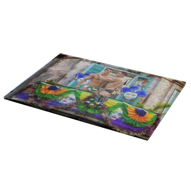 Planche À Découper SlipperyJoe's Mardi Gras masques perles décoration (Coin)