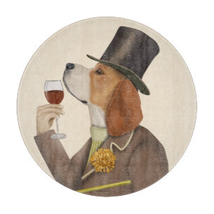 Planche À Découper Snob de vin beagle