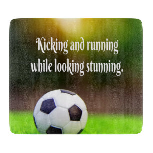 Planche À Découper Soccer Motivationnel Inspirationnel Green Field