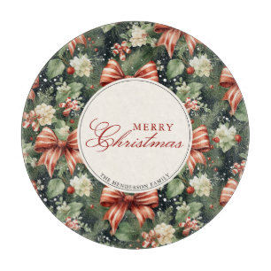 Planche À Découper Soirée de Noël élégante personnalisée