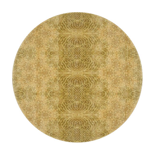 Planche À Découper Soleil jaune or brillant motif (Devant)