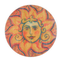 Soleil souriant, Art Imaginaire Fairytale, Jaune o