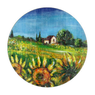 PLANCHE À DÉCOUPER SOUFFRANCES ET CAMPAGNE EN TOSCANE