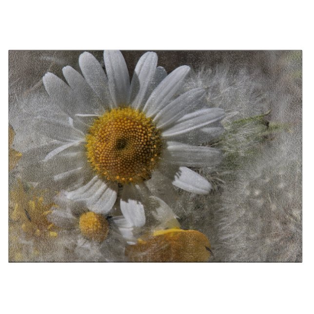 Planche À Découper Souhait sur une marguerite (Devant)