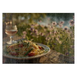 Planche À Découper Spaghetti avec Asperges Conseils d'une Riverbank