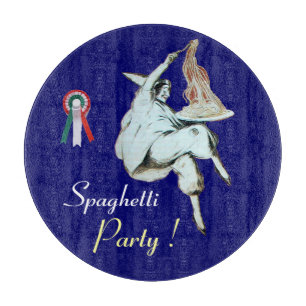 Planche À Découper SPAGHETTI PARTY CUISINE ITALIENNE, RESTAURANT Bleu