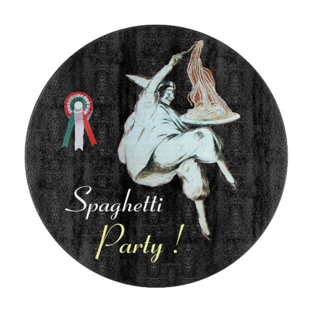 Planche À Découper SPAGHETTI PARTY CUISINE ITALIENNE, RESTAURANT Noir (Devant)